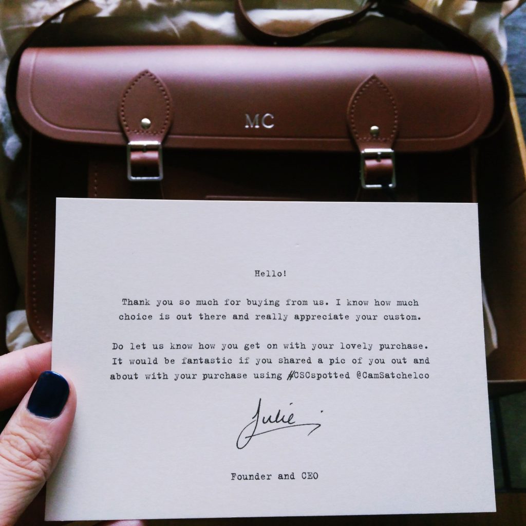 Cambridge Satchel Note